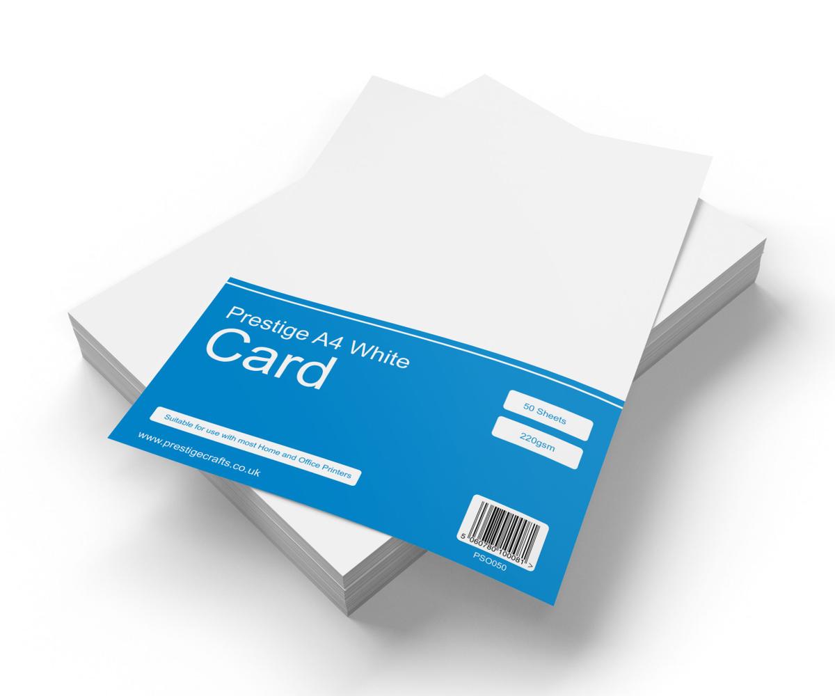 Prestige A4 220gsm Card - 50 Sheets — smooth