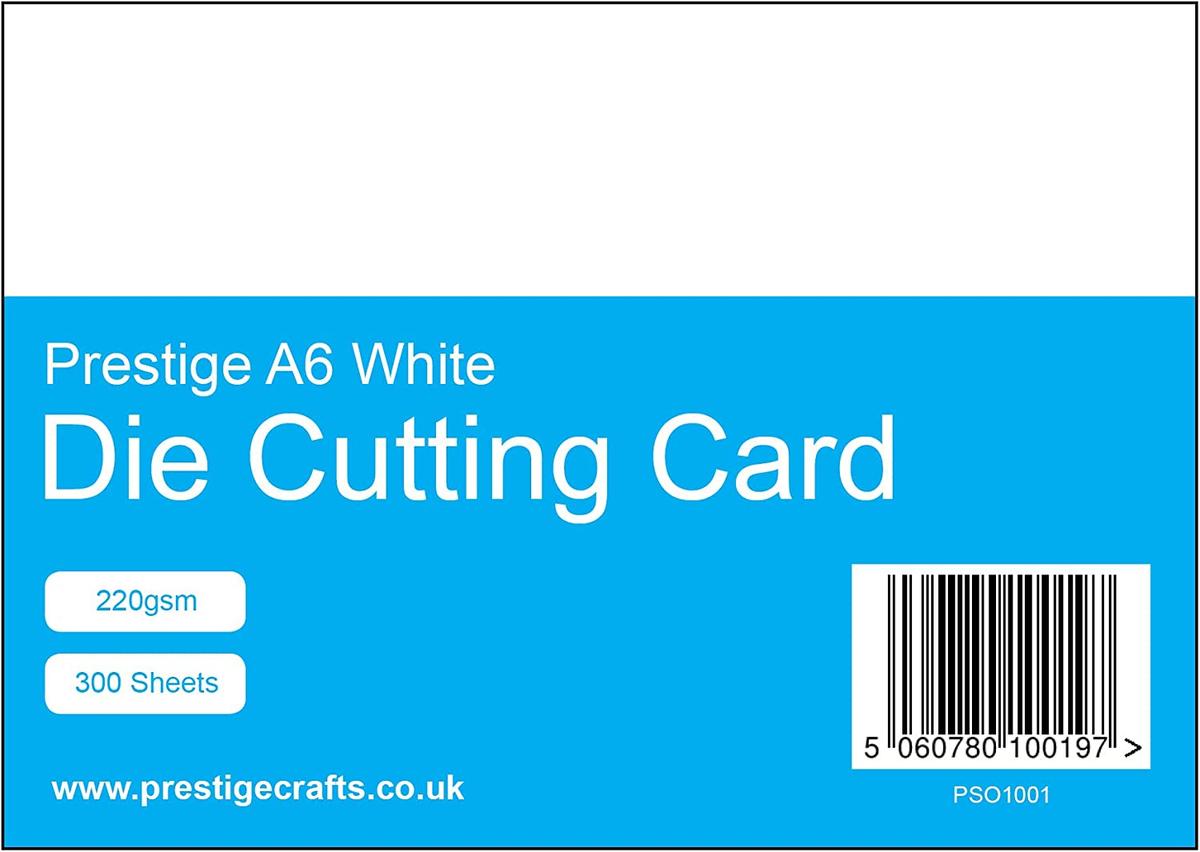 Prestige A6 White Die Cutting Card - 220gsm - 300 Sheets — smooth