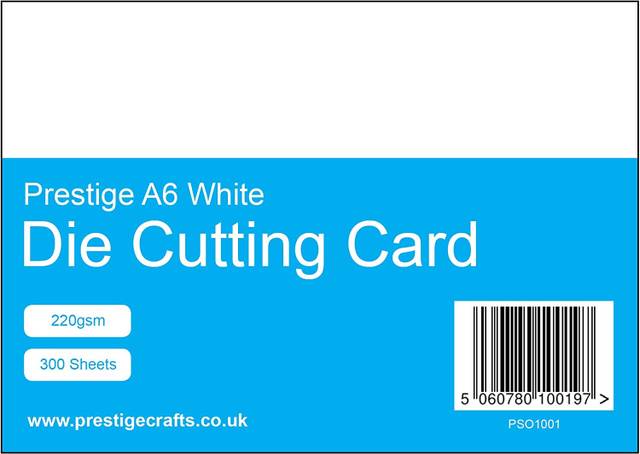 Prestige A6 White Die Cutting Card - 220gsm - 300 Sheets
