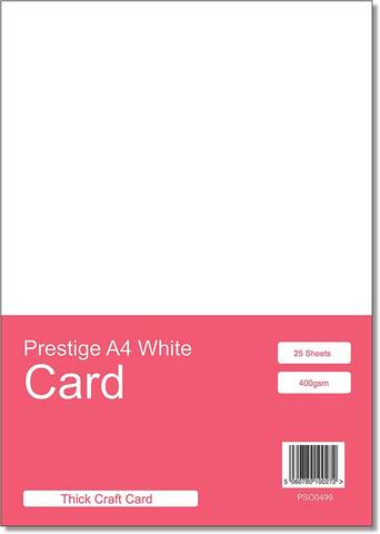 Prestige A4 White Card - 400gsm - 25 Sheets