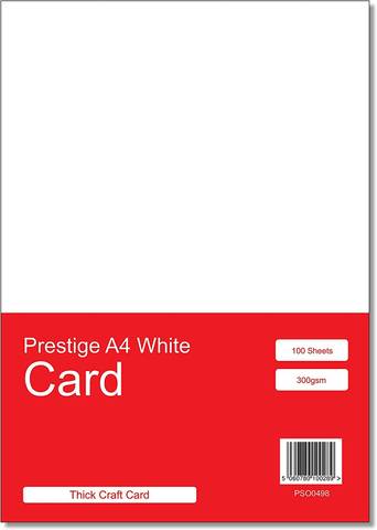 Prestige A4 White 300gsm Card x 100 Sheets