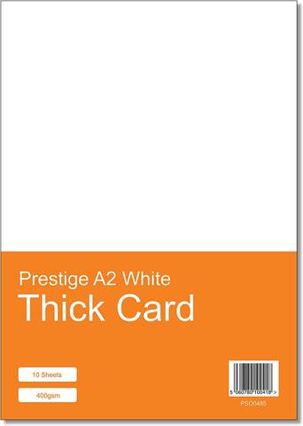 Prestige A2 White Card 400gsm - 20 Sheets