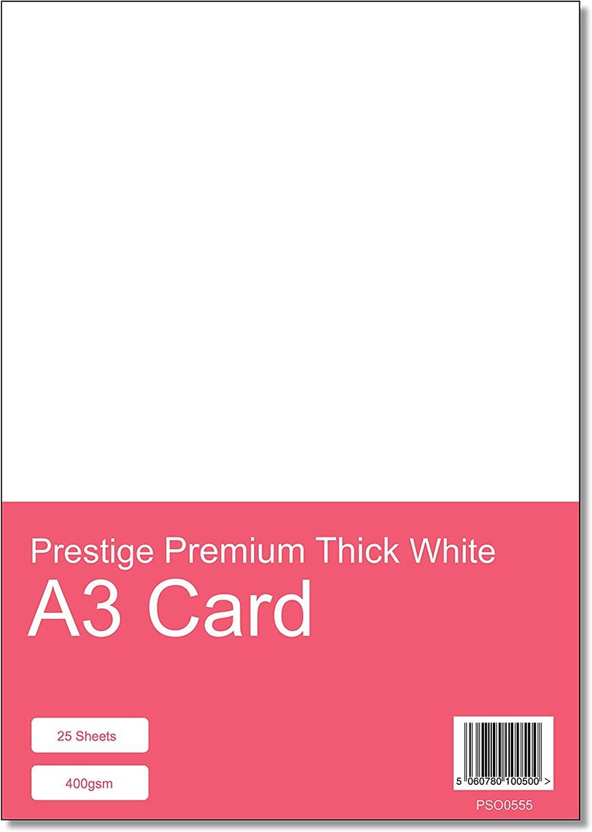 Prestige 400gsm Card A3 - 25 Sheets — smooth