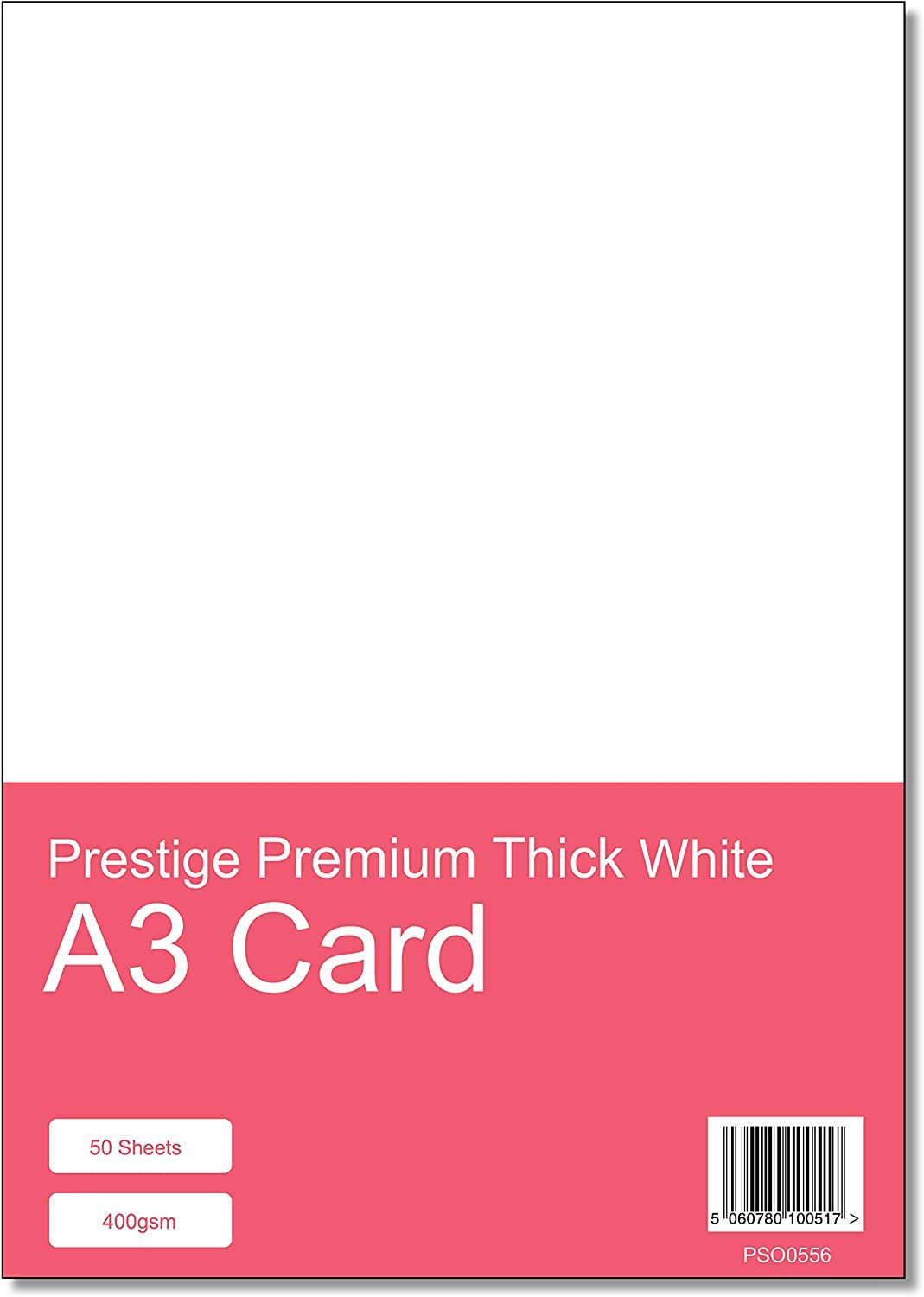 Prestige 400gsm Card White A3 - 50 Sheets
