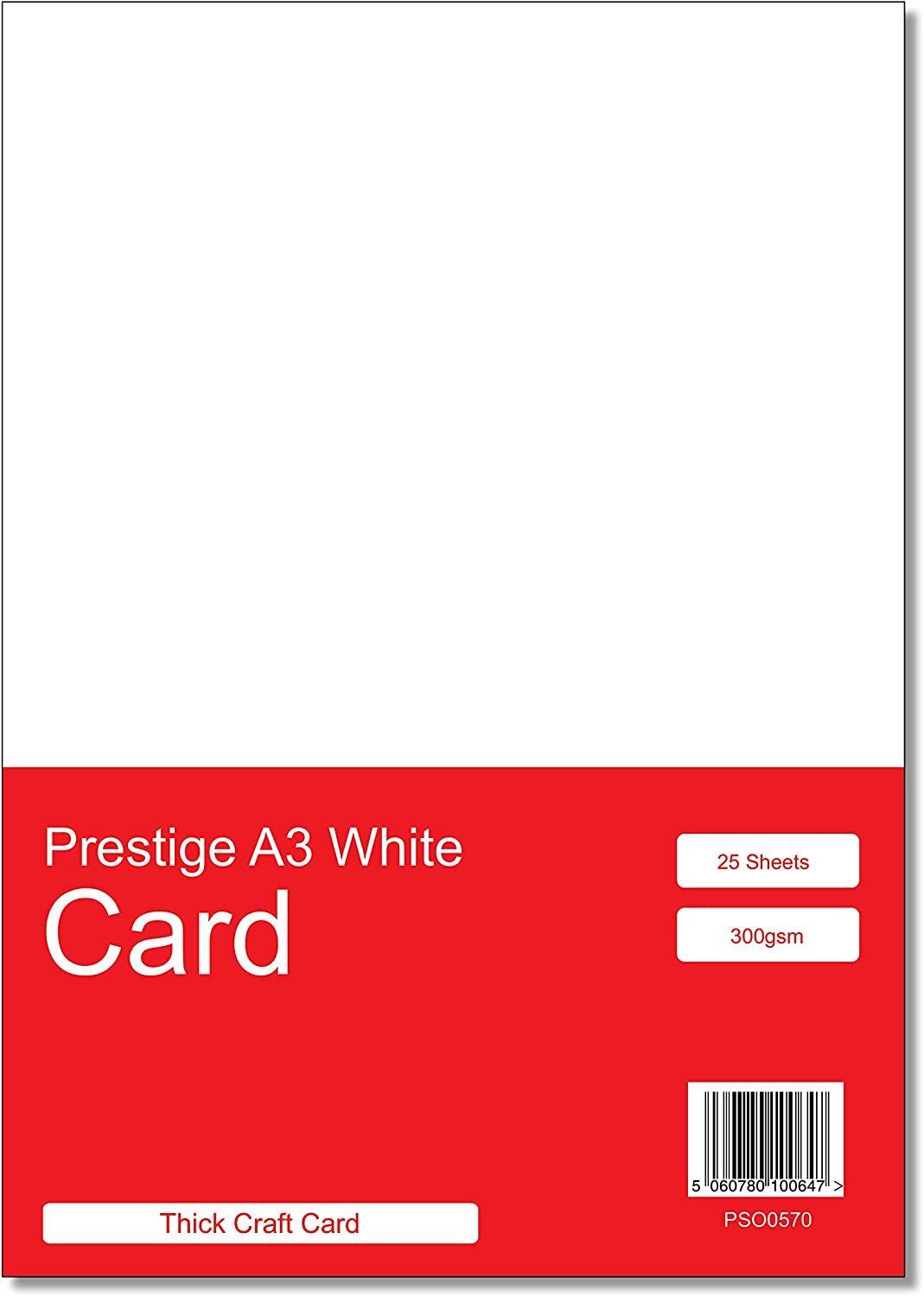 Prestige A3 White 300gsm Card x 25 Sheets