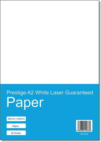 Prestige A2 White Laser Guaranteed Paper 80gsm - 50 Sheets