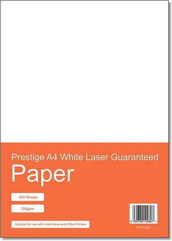 Prestige Premium A4 White Laser Guaranteed Letterhead Paper 120gsm - 500 Sheets