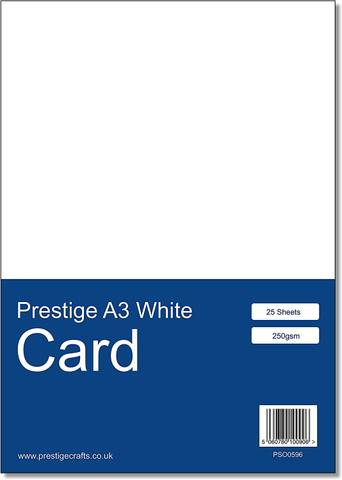 Prestige A3 White Card - 250gsm - 25 Sheets