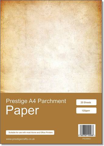 Prestige Parchment Design Paper - A4 - 120gsm - 25 Sheets