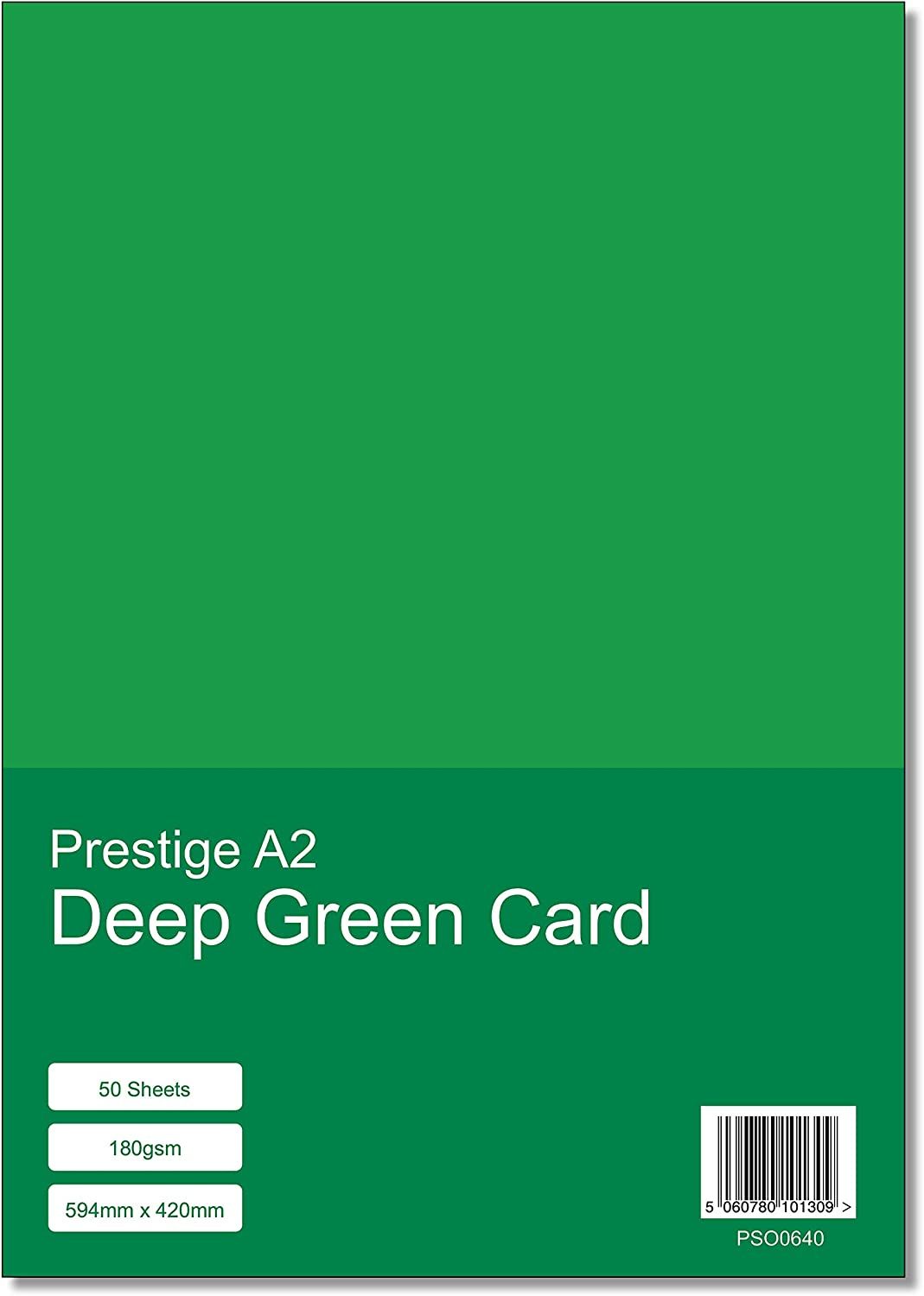 Prestige A2 Deep Green 180gsm Card x 50 Sheets