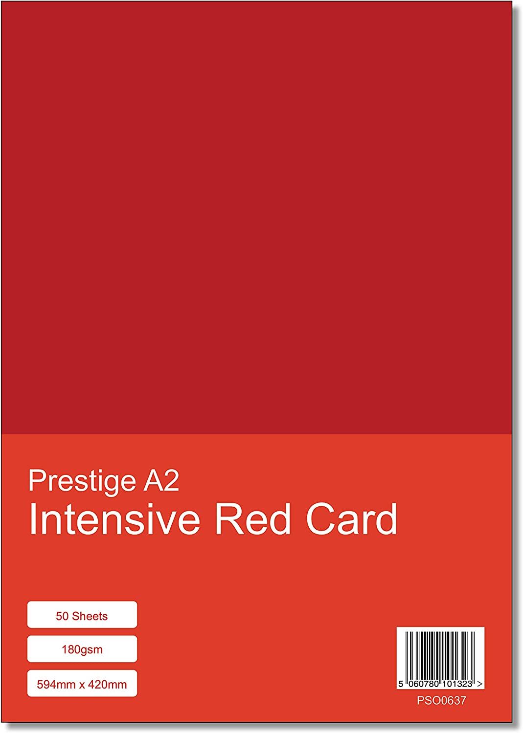 Prestige A2 Intensive Red 180gsm Card x 50 Sheets