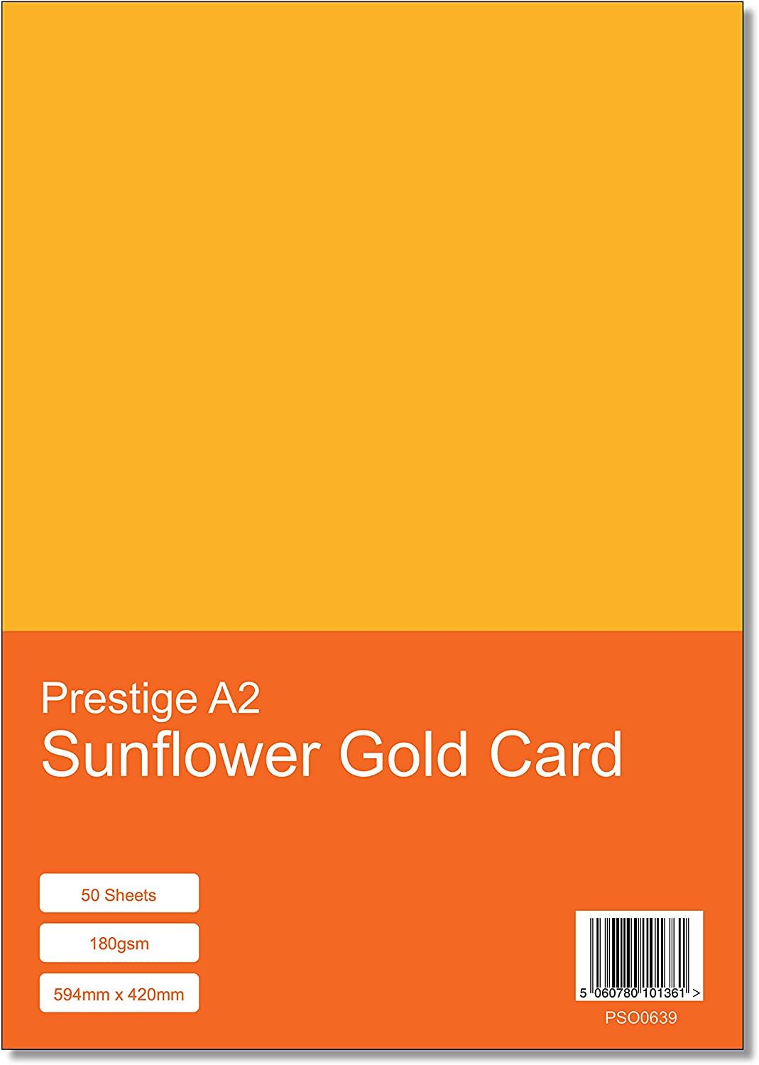 Prestige A2 Sunflower Gold 180gsm Card x 50 Sheets