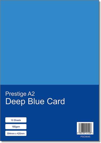 Prestige A2 Deep Blue 180gsm Card x 10 Sheets