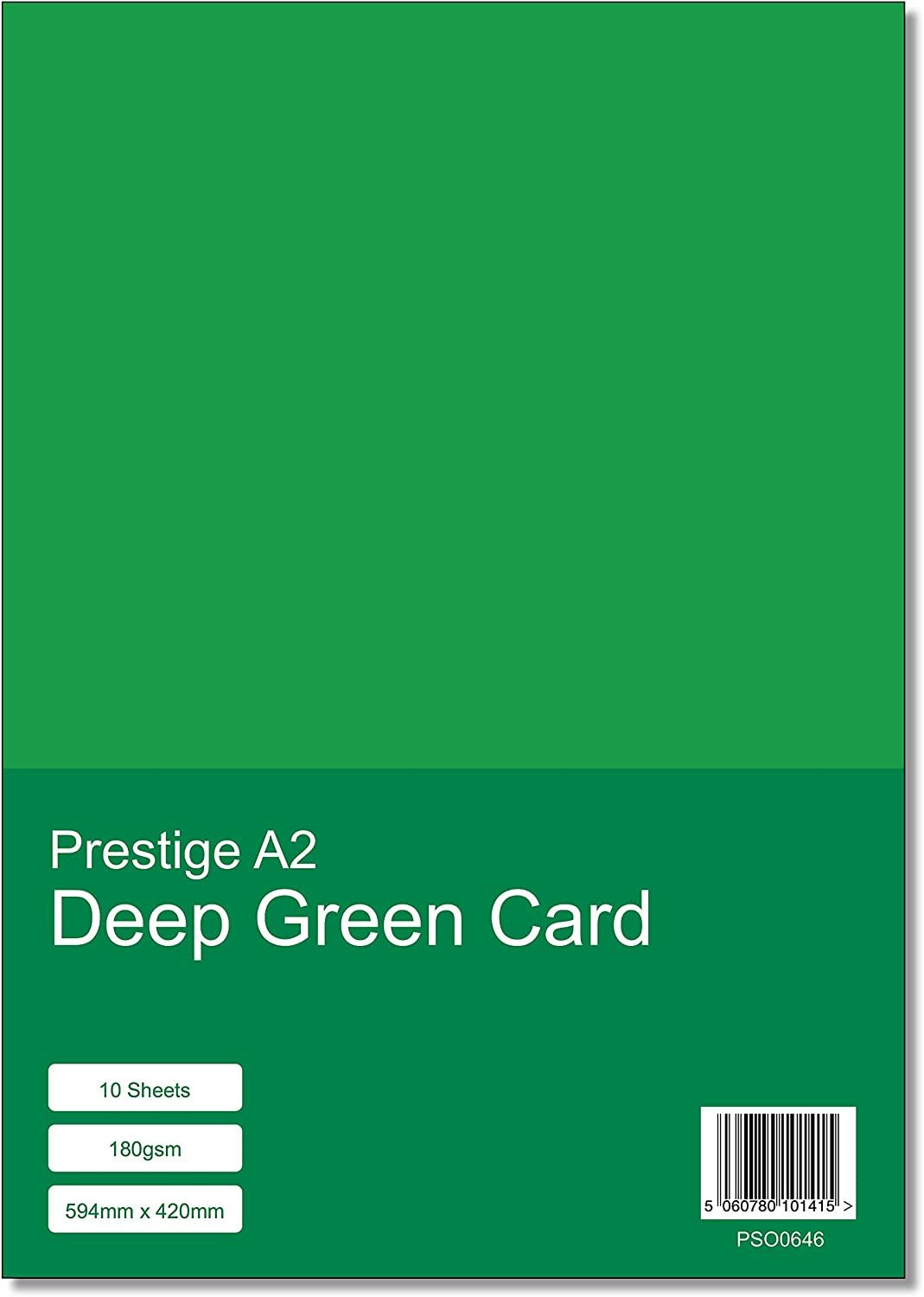 Prestige A2 Deep Green 180gsm Card x 10 Sheets