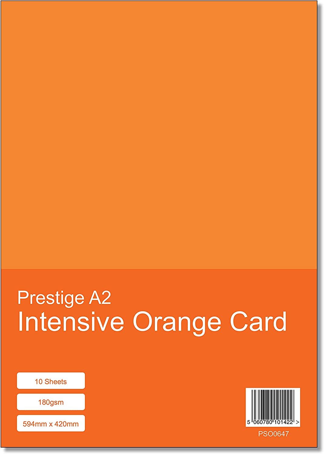 Prestige A2 Intensive Orange 180gsm Card x 10 Sheets