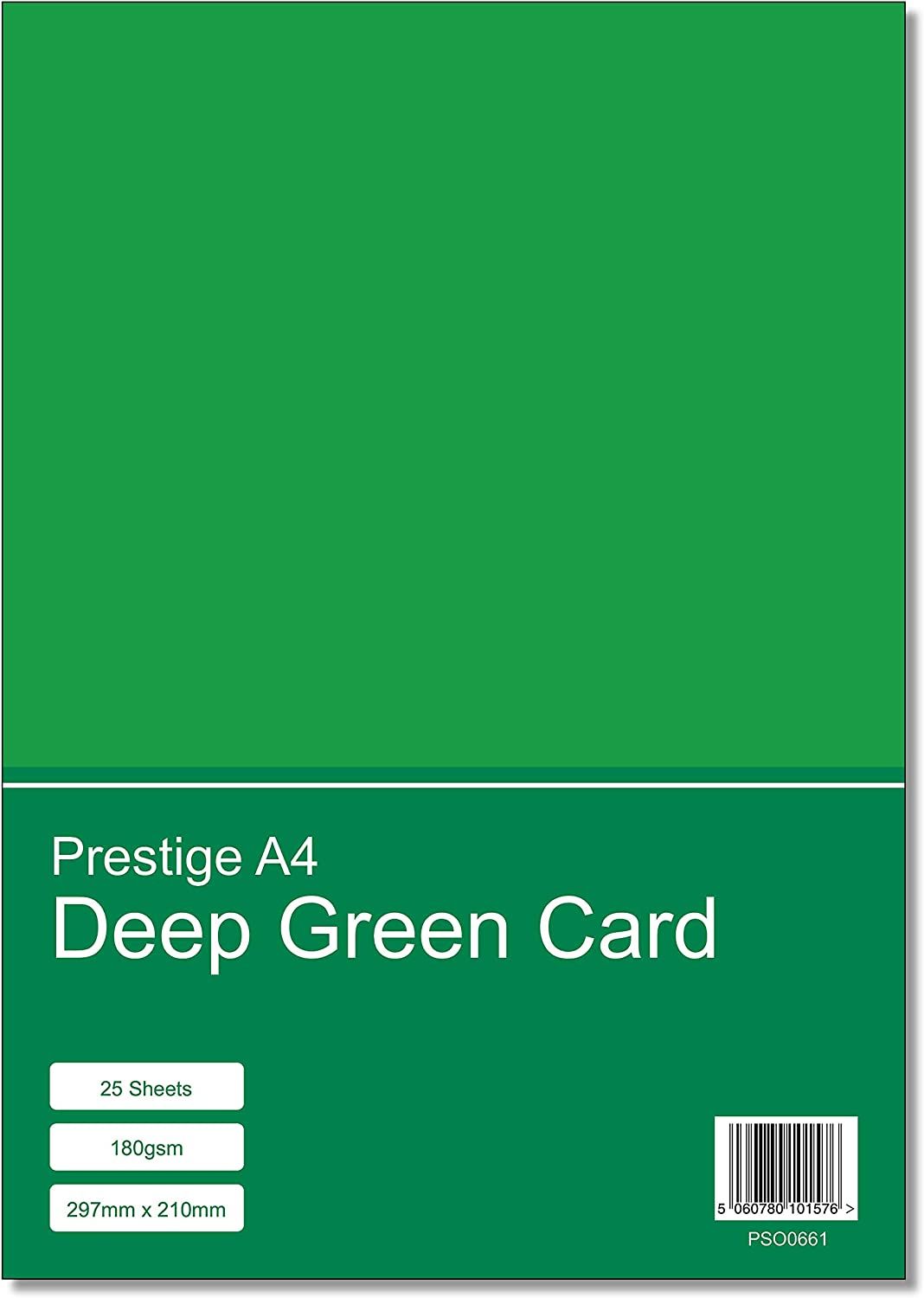 Prestige A4 Deep Green Card - 180gsm - 25 Sheets