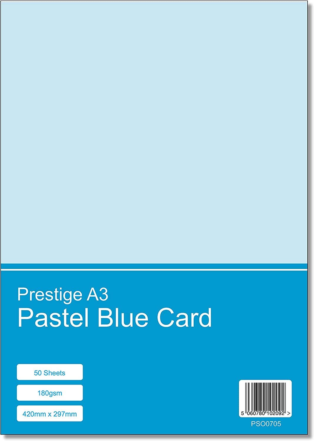 Prestige A3 Pastel Blue 180gsm Card x 50 Sheets