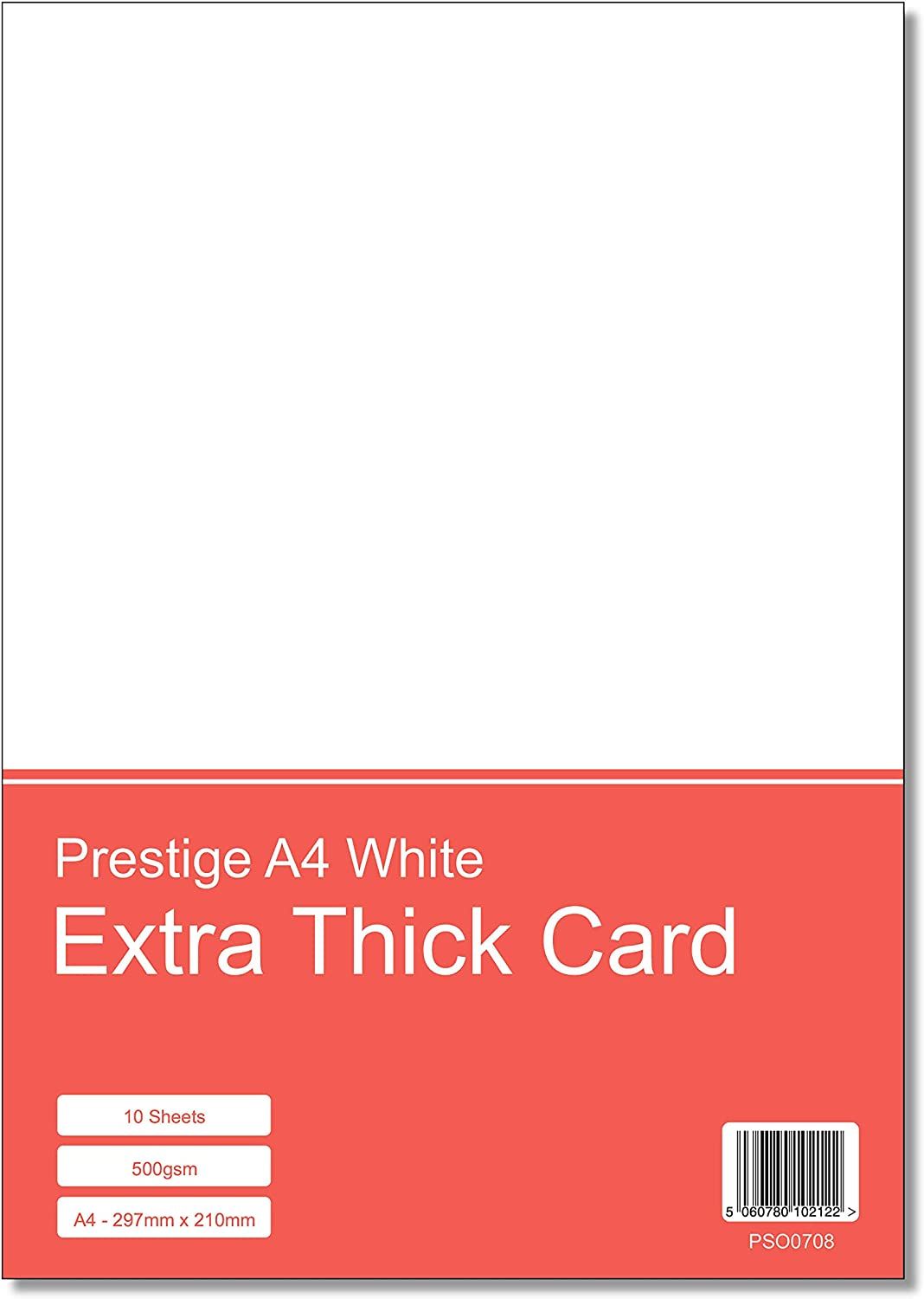 Prestige A4 White 500gsm Card - 10 Sheets