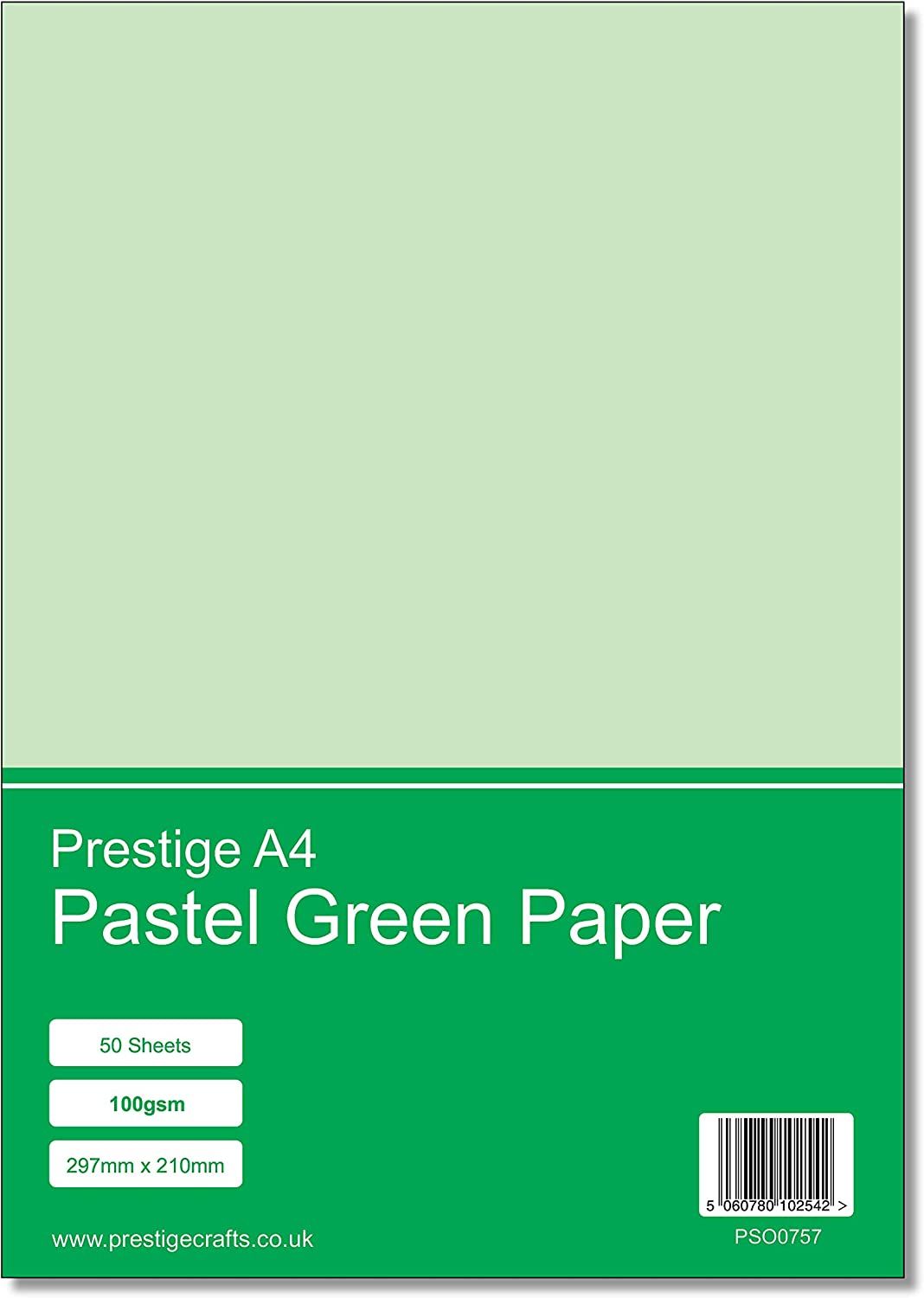 Prestige A4 Pastel Green 100gsm Paper x 50 Sheets