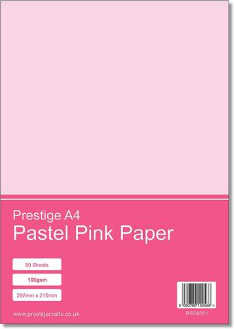 Prestige A4 Pastel Pink 100gsm Paper x 50 Sheets