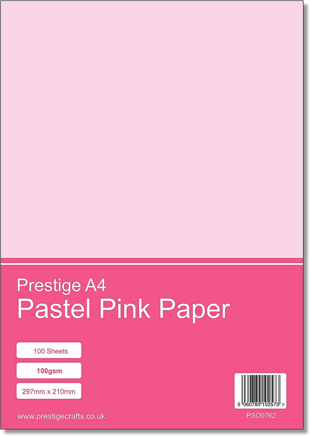 Prestige A4 Pastel Pink 100gsm Paper x 100 Sheets
