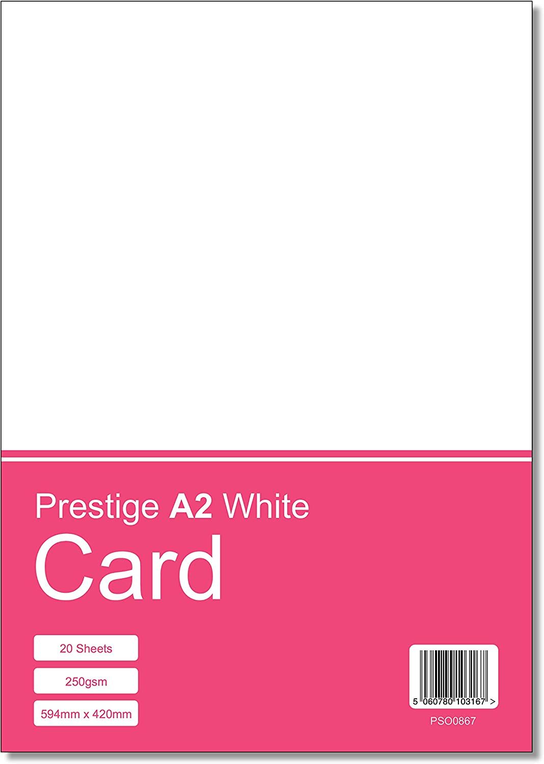 A2 White Card - 250gsm Craft Card - 20 Sheets