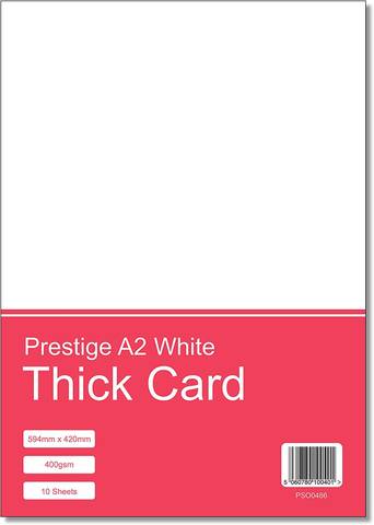 Prestige A2 White Card 400gsm - 10 Sheets