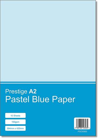 Prestige A2 Pastel Blue 100gsm Paper x 10 Sheets