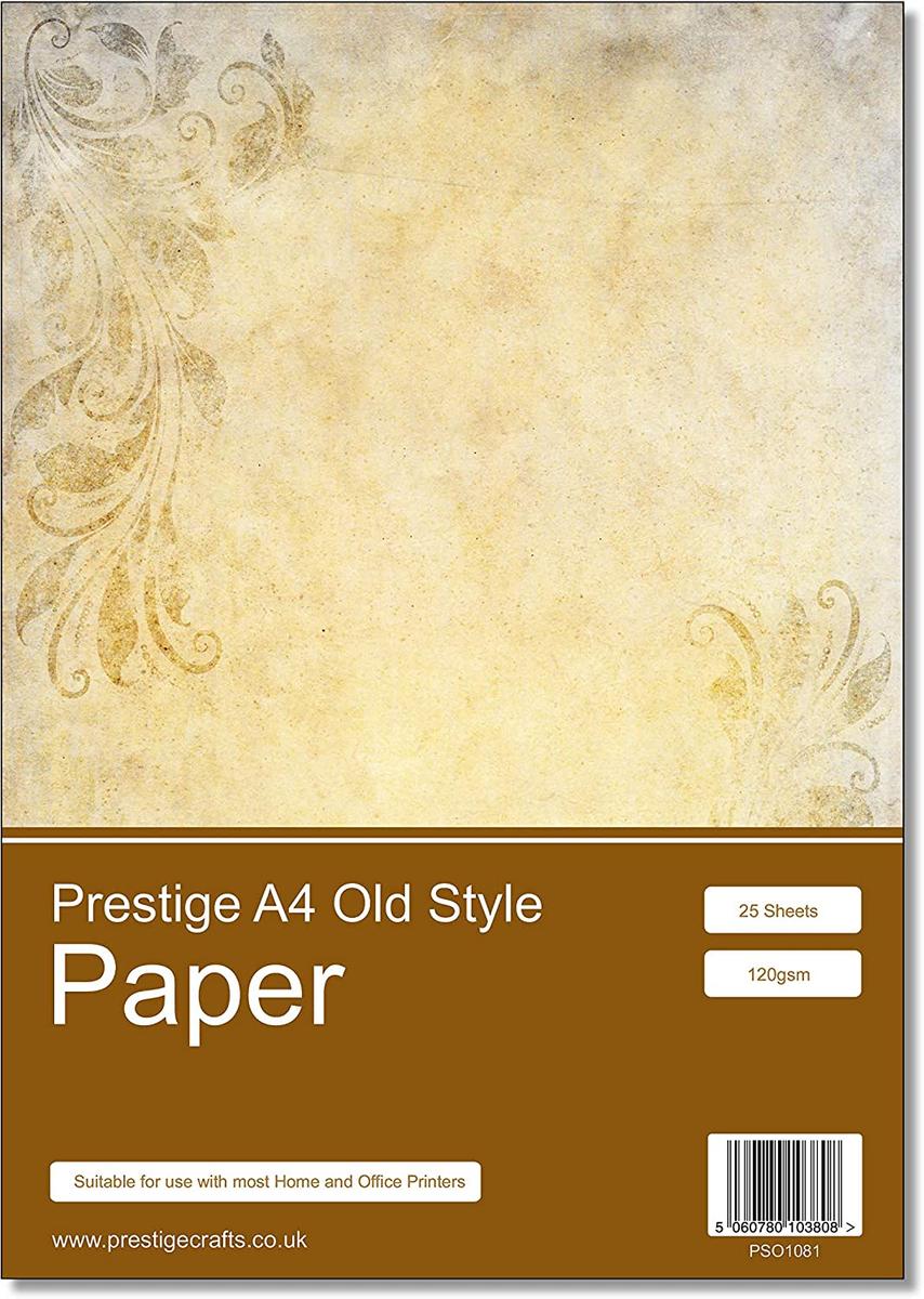 Prestige Old Style Paper - A4 Size - 120gsm - 25 Sheets — smooth