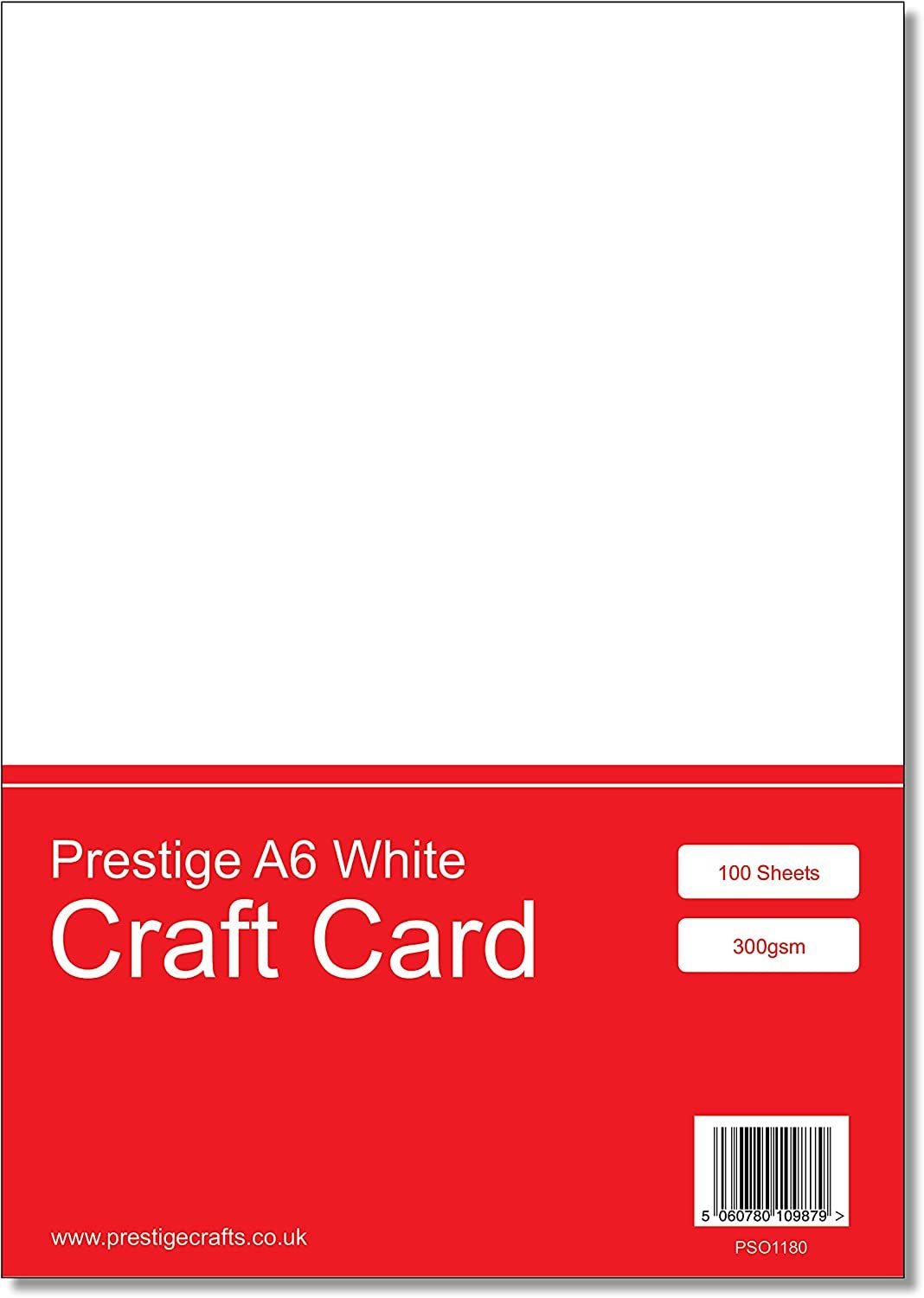 A6 White 300gsm Craft Printing Die Cutting Card x 100 Sheets