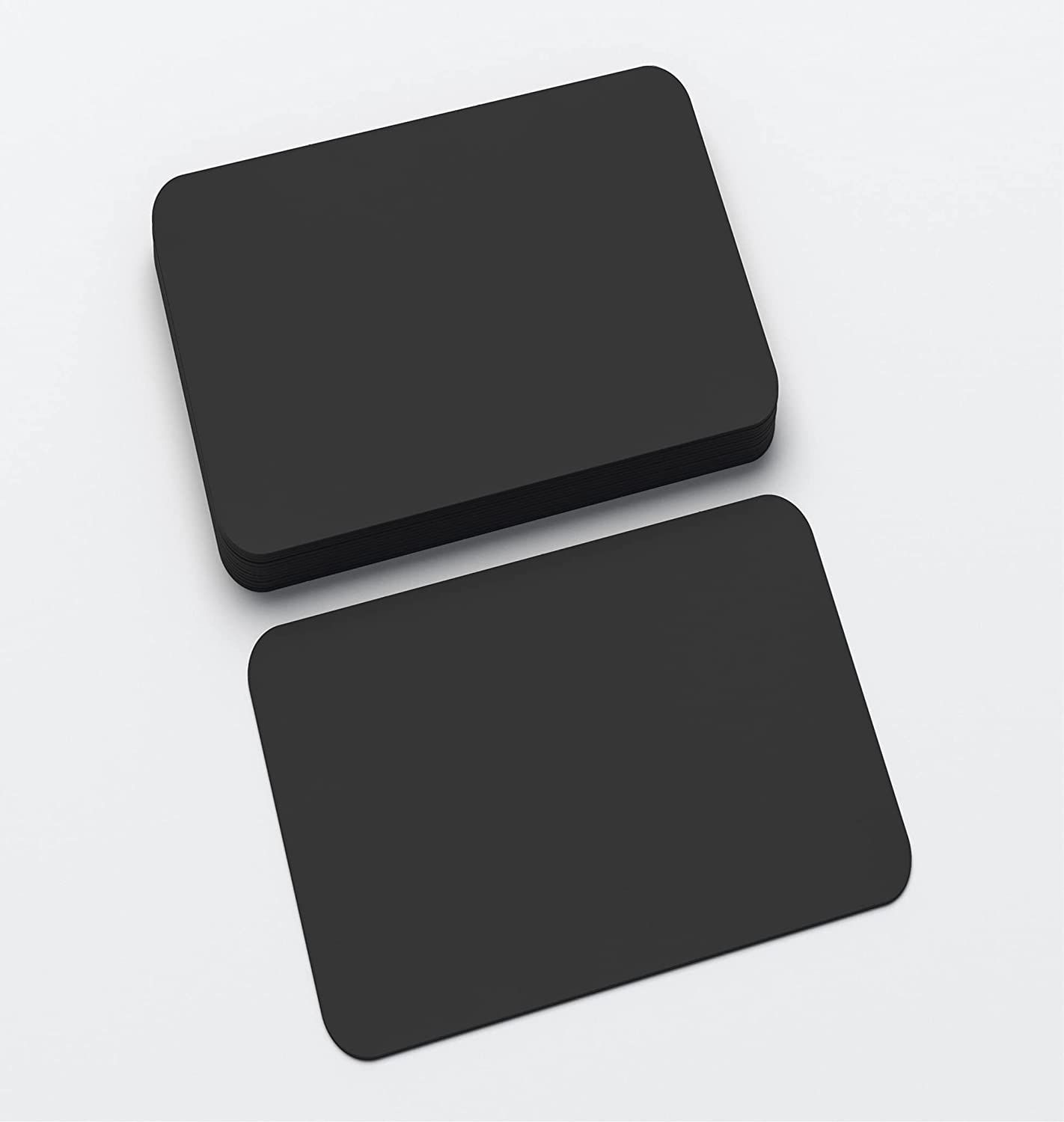 Prestige A5 Black Card - 400gsm Thick Craft Card - Round Cornered - 10 Sheets