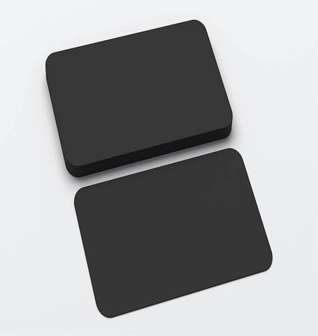 Prestige A5 Black Card - 400gsm Thick Craft Card - Round Cornered - 10 Sheets