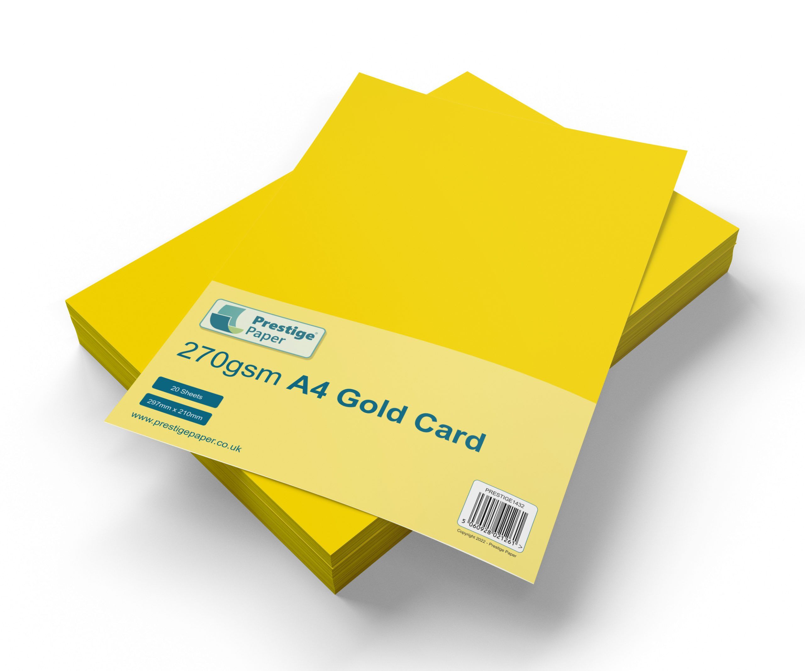 Prestige A4 270gsm Gold Card - 20 Sheets
