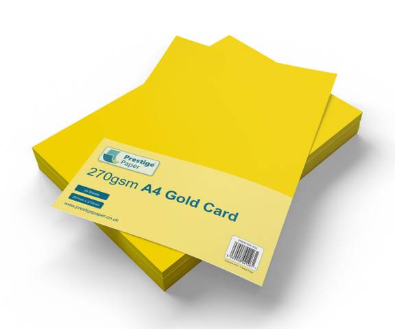 Prestige A4 270gsm Gold Card - 20 Sheets