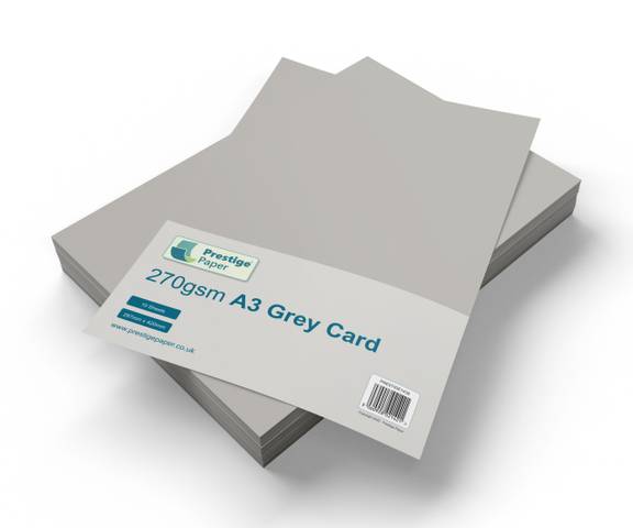 Prestige A3 270gsm Grey Card - 10 Sheets