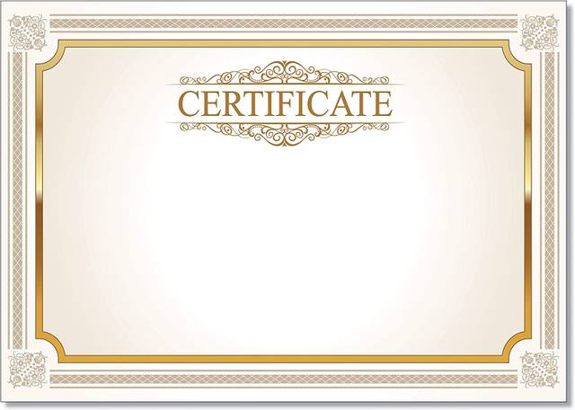 Prestige A4 Certificate Paper - 160gsm Laser/Inkjet Paper - 25 Certificates per Pack