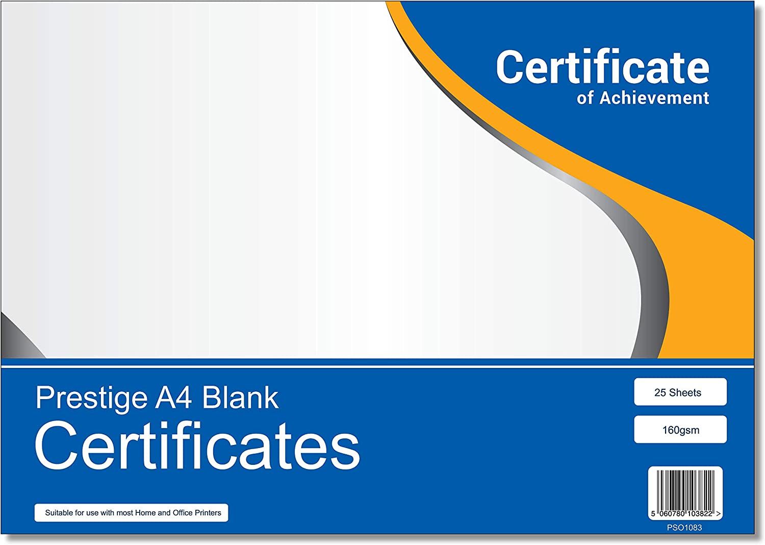 Certificate Paper A4 - 160gsm Laser/Inkjet Paper - 25 Certificates per Pack