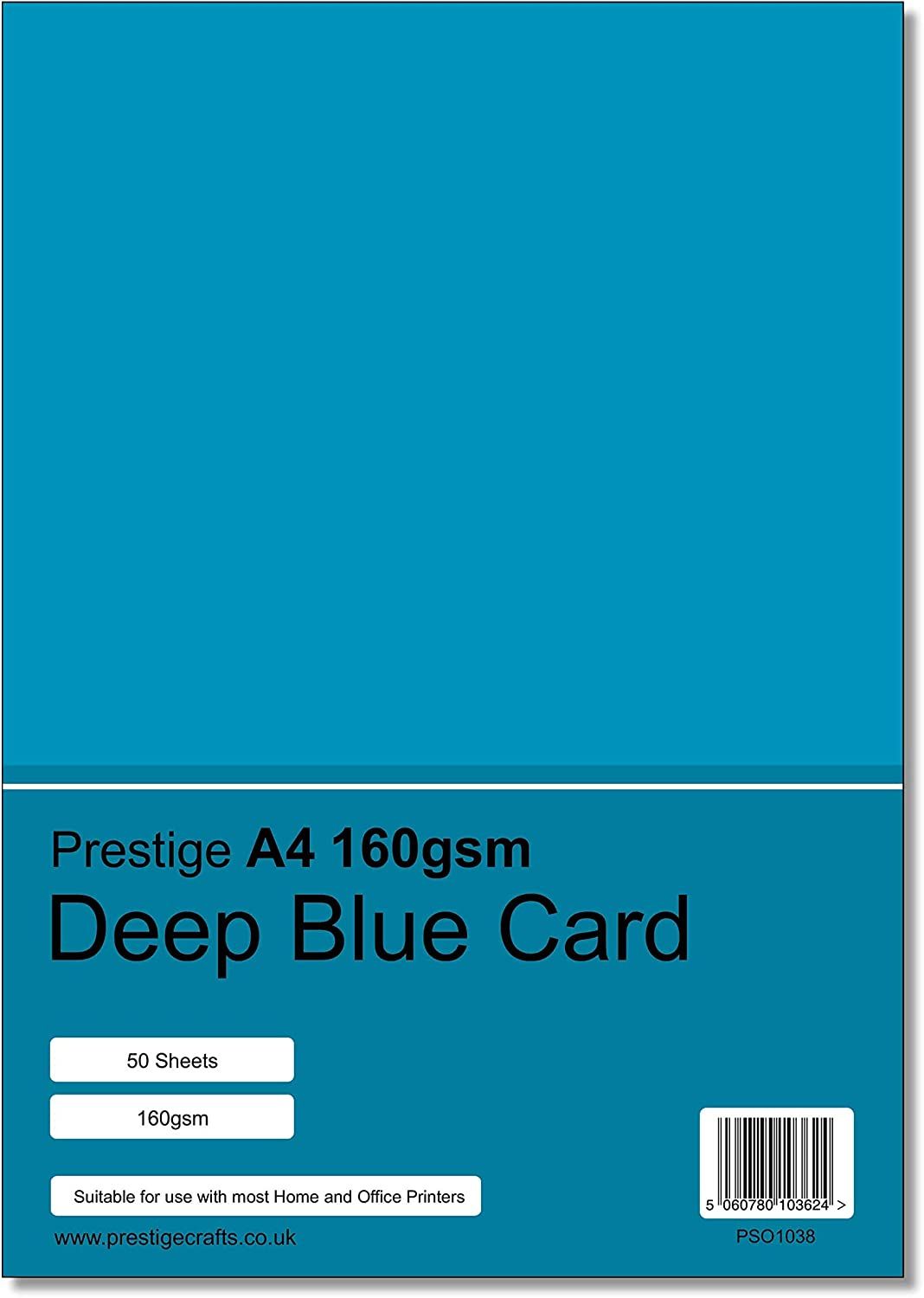 Prestige A4 160gsm Deep Blue Card - 50 Sheets per Pack