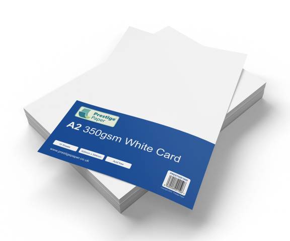 Prestige A2 White Craft Card - Acid Free - 350gsm - 10 Sheets